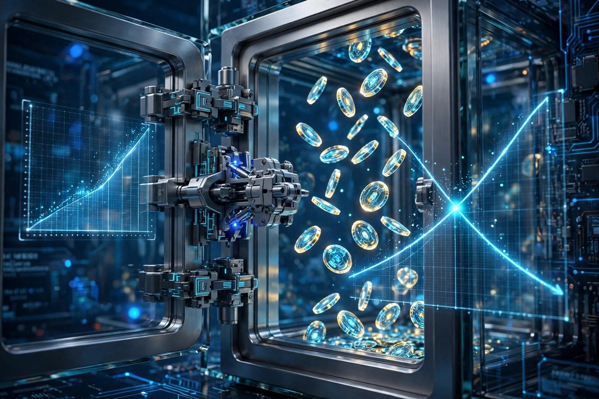 Token unlock supply release visualization