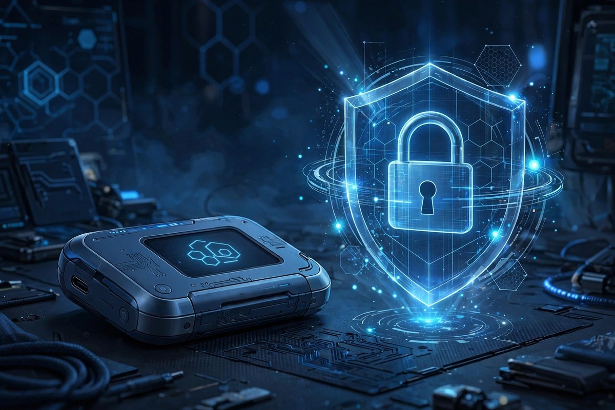 Hardware wallet and crypto security shield