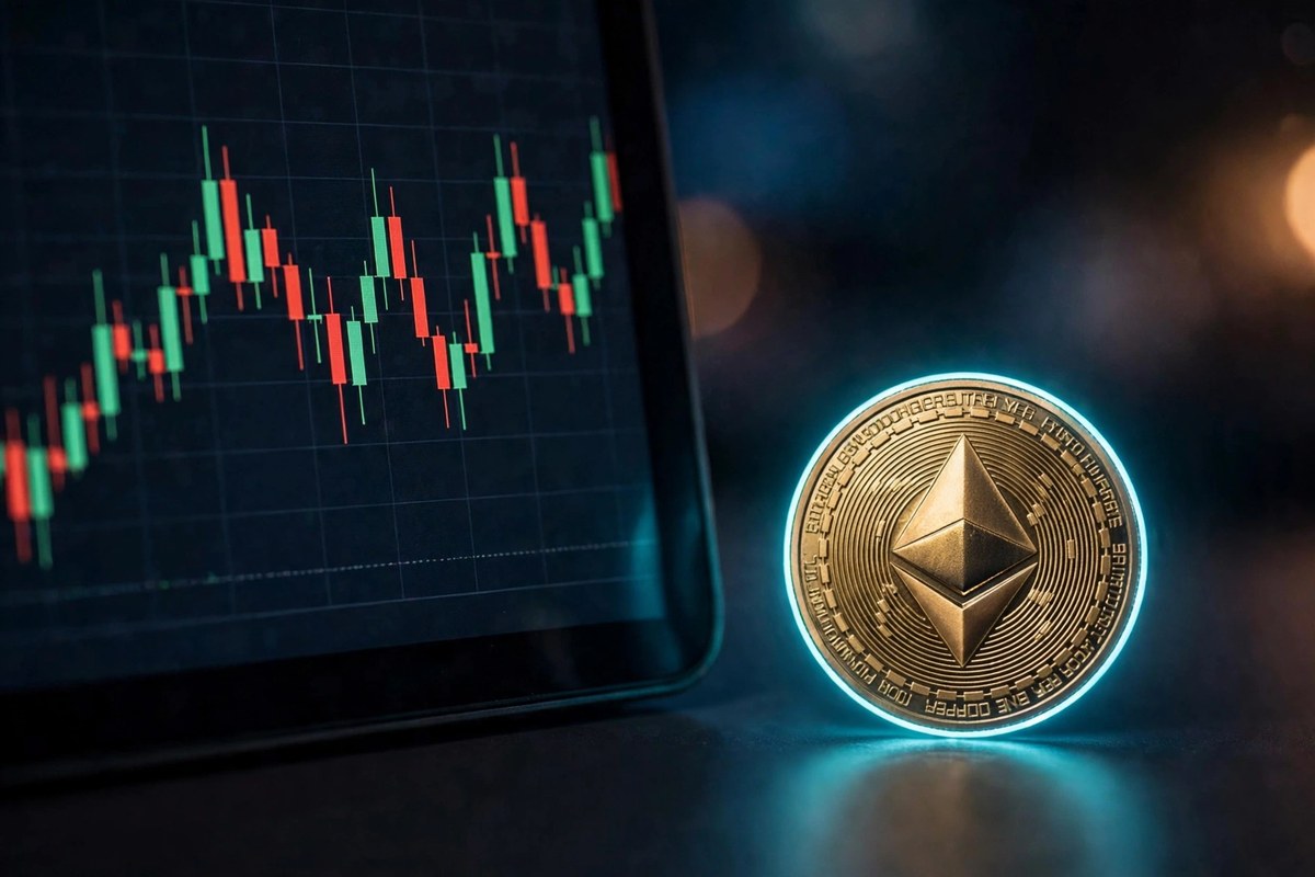 Ethereum price trading chart