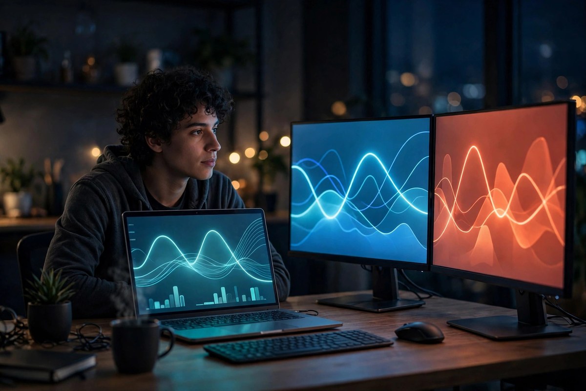 Trader comparing crypto exchange platforms