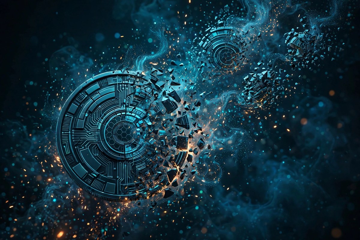 Hyperliquid HYPE token burn: glowing coins dissolving into embers